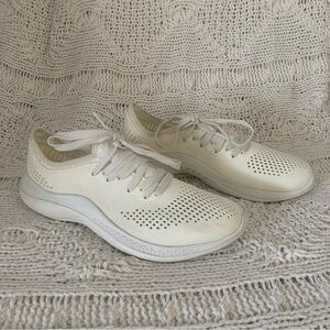 Women’s 8 CROCS LiteRide 360 Pacer Cream Ivory Water Shoes Sneakers 206705